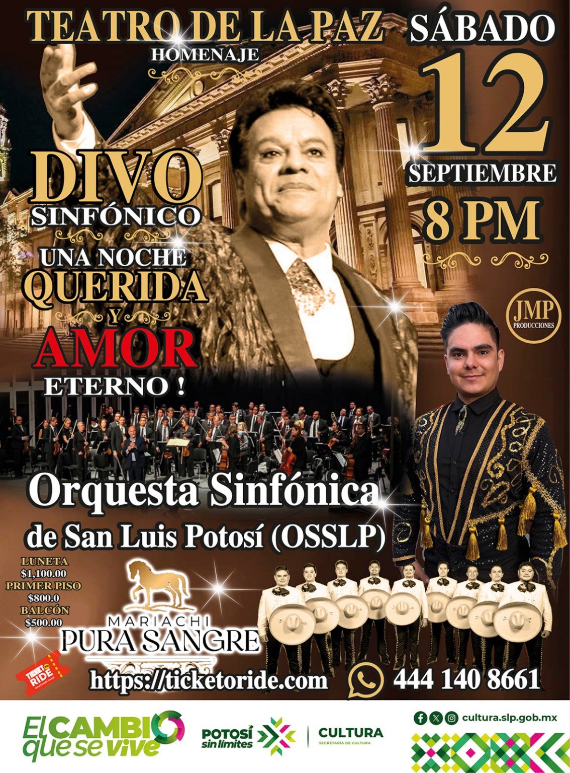 Cartel oficial de Divo Sinfónico